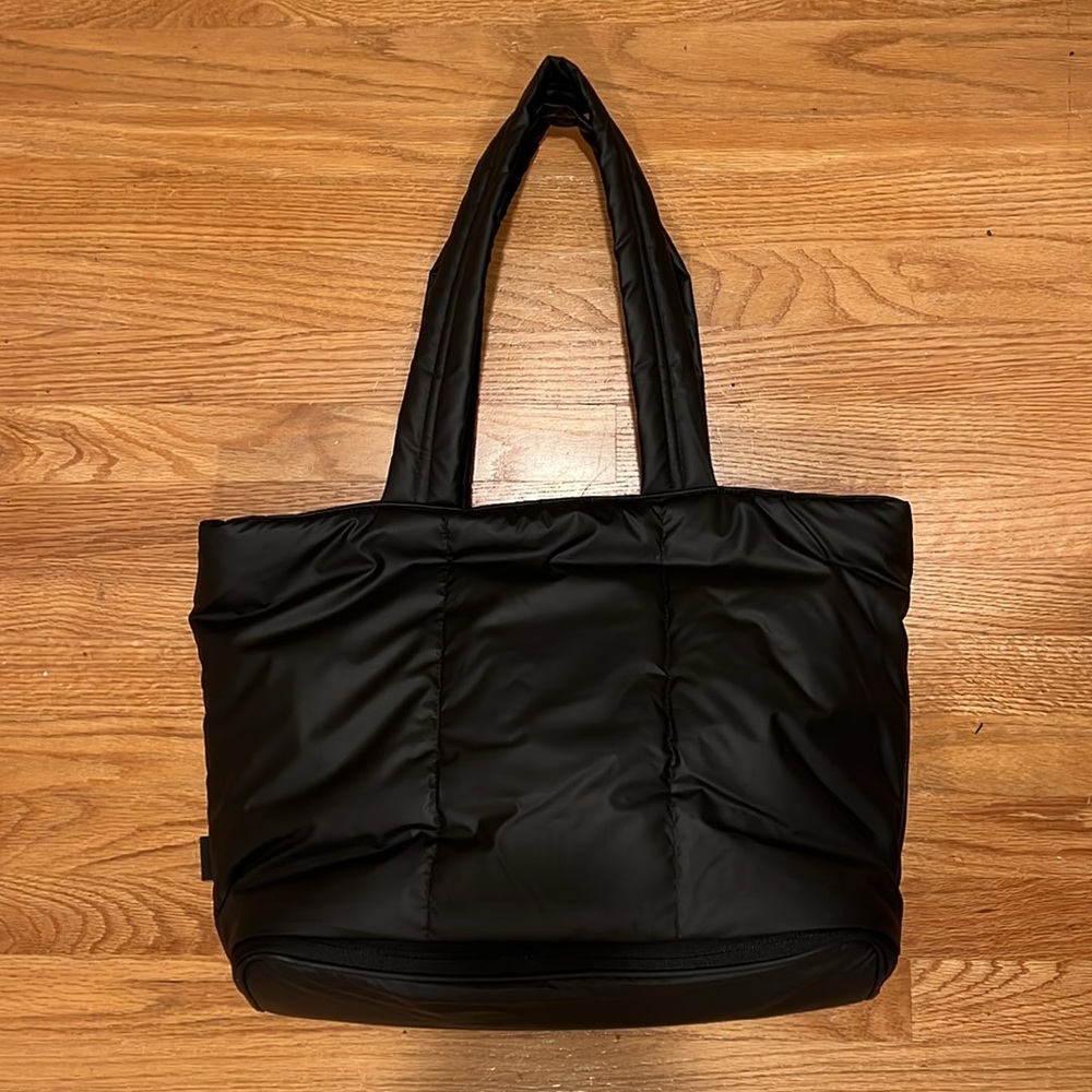 Black Calpak Luka Expandable Laptop Tote